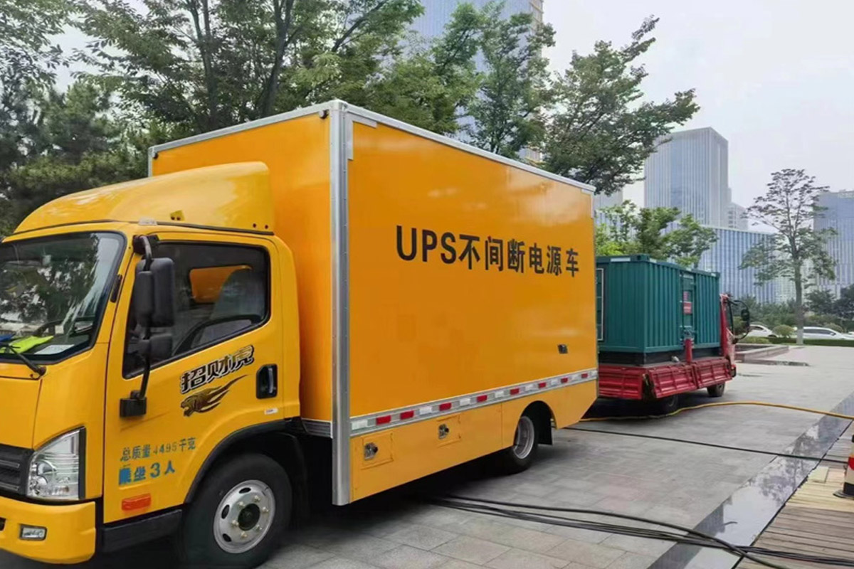 祁东发电机租赁施工现场