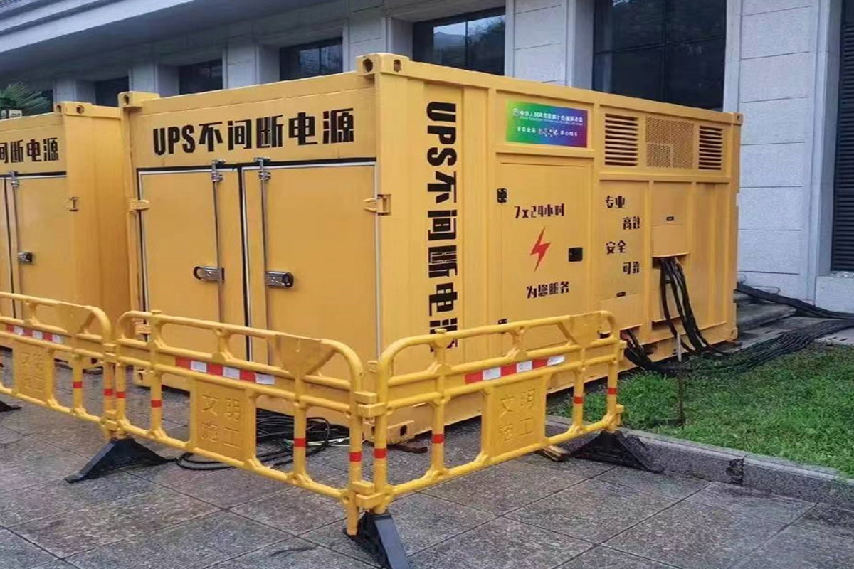 祁东发电机租赁施工现场