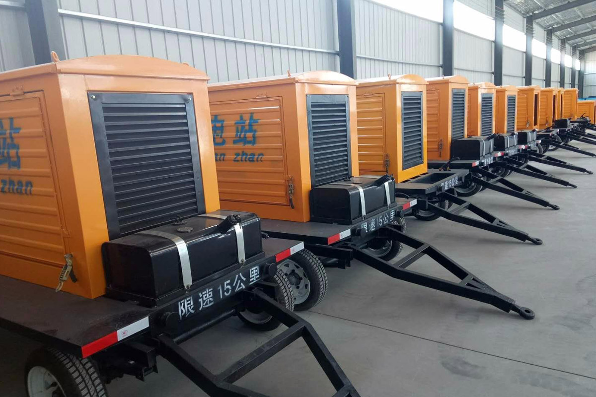 祁东发电机租赁施工现场